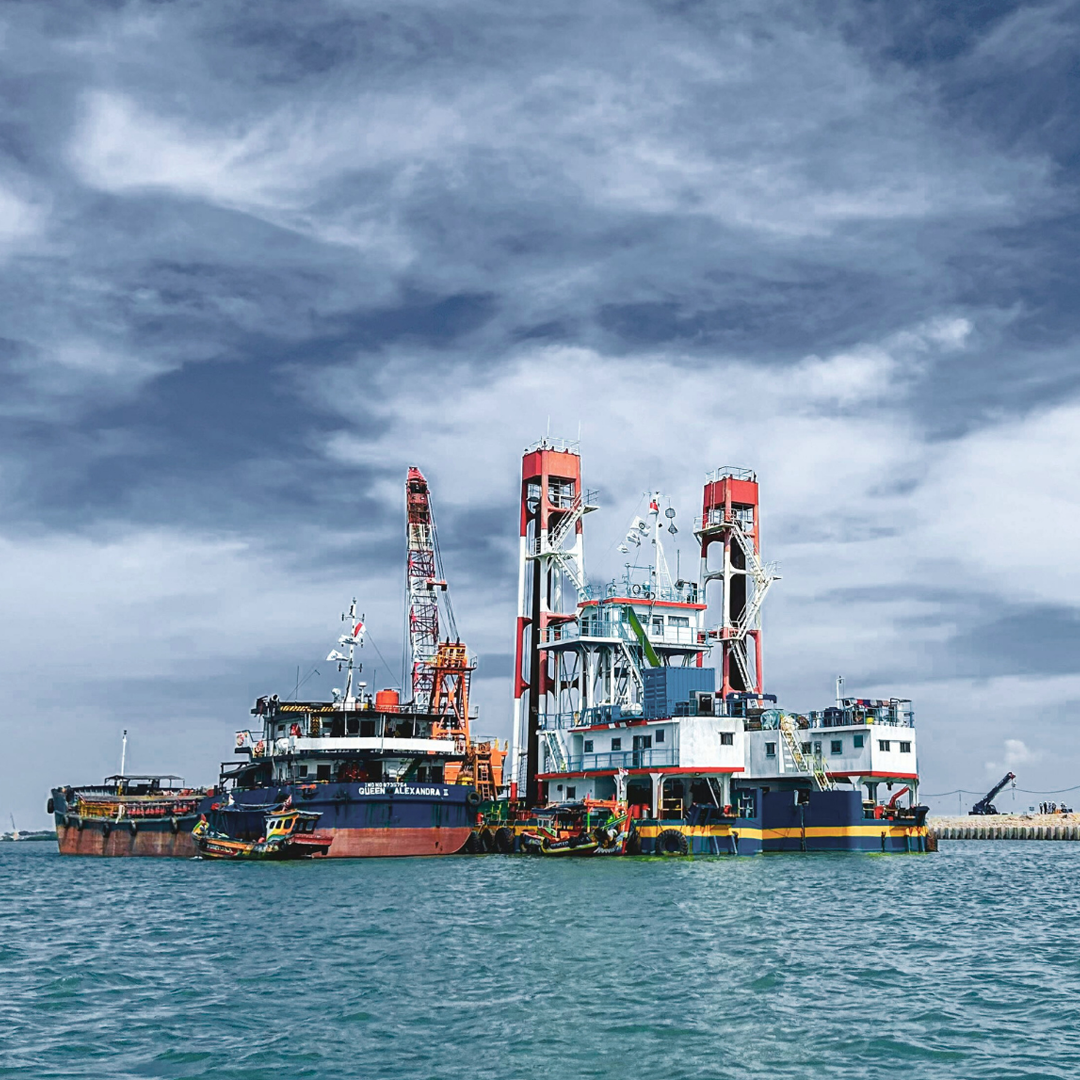 Lechler scrubber installed on marine vessel exhaust and vent systems