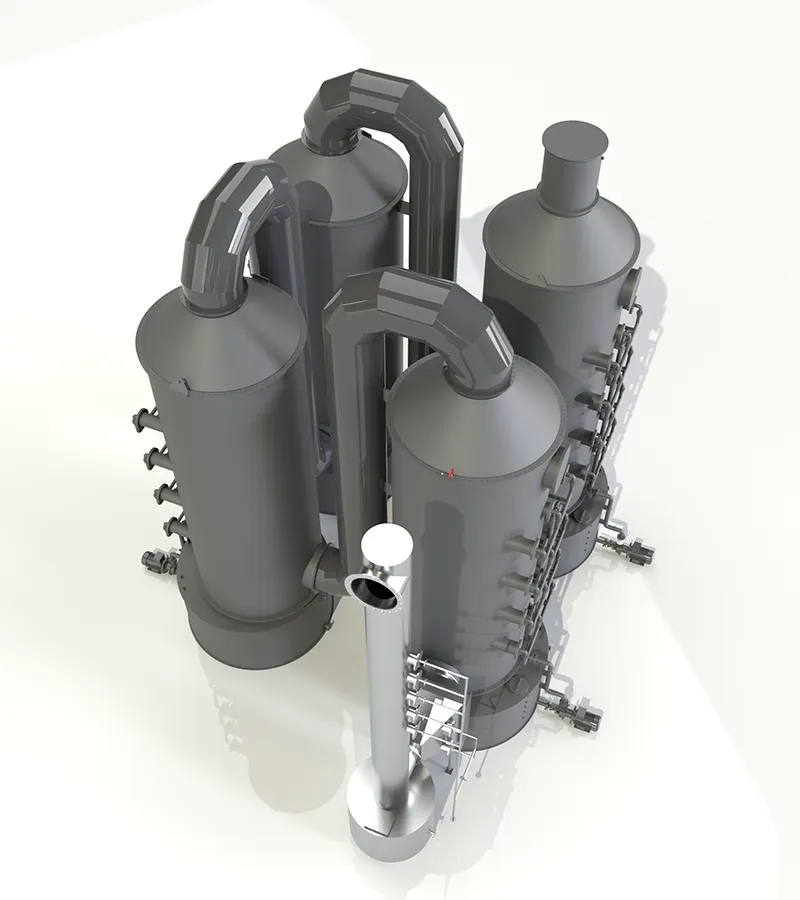 Wet gas scrubber for an animal protein rendering plant